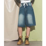 デニム中濃色 | ブラストデニムハーフパンツ | WEGO【WOMEN】
