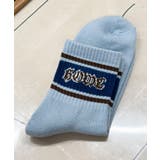 サックス | ラインロゴハイアンクルソックス | WEGO【MEN】