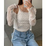 ピンク | 花柄レースカップインキャミ | WEGO【WOMEN】