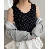 ドット柄レースlカップインタンク | WEGO【WOMEN】 | 詳細画像9