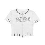 WジップロゴブリーチSSトップス | WEGO【WOMEN】 | 詳細画像14