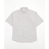 グレーストライプ | オックスフォードダメージアップリケシャツ(SS) | WEGO【MEN】