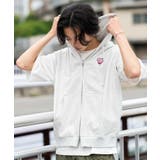 114 | ワンポイントノースリジップパーカー | WEGO【MEN】