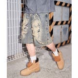 柄1 | スーパーバギーフリンジデニムショーツ | WEGO【MEN】
