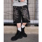 柄2 | スーパーバギーフリンジデニムショーツ | WEGO【MEN】