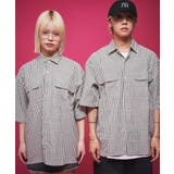 ホワイトチェック1 | ミニマムチェックロゴシャツ(SS) | WEGO【MEN】