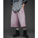 ピンク | ダメージアップリケショートパンツ | WEGO【MEN】