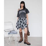 チェックシャツイレヘムミニスカート | WEGO【WOMEN】 | 詳細画像3