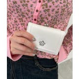 ホワイト | フラワーガマ口ウォレット | WEGO【WOMEN】