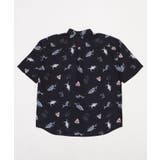 鮫柄シルクタッチシャツ(SS) | WEGO【MEN】 | 詳細画像2 