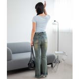 レースアップフリンジストレッチフレアデニムパンツ | WEGO【WOMEN】 | 詳細画像2