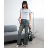 レースアップフリンジストレッチフレアデニムパンツ | WEGO【WOMEN】 | 詳細画像12