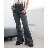 レースアップフリンジストレッチフレアデニムパンツ | WEGO【WOMEN】 | 詳細画像14