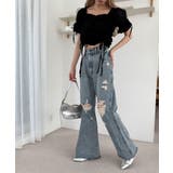 ダメージフレアデニムパンツ | WEGO【WOMEN】 | 詳細画像15