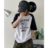 HEAVENHELLラグランT | WEGO【WOMEN】 | 詳細画像1