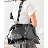 ブラック | スタッズBIGボストン | WEGO【WOMEN】