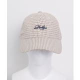 ベージュ | Lチェックロゴキャップ | WEGO【MEN】