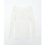 フロントボタンダメージヘムニット | WEGO【WOMEN】 | 詳細画像22 