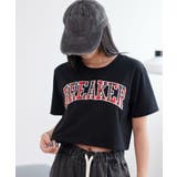 ブラック | ロゴパッチショートT | WEGO【WOMEN】