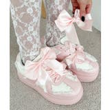 ライトピンク | ダブルリボンフリルスニーカー | WEGO【WOMEN】
