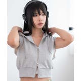 ノースリーブジップパーカー | WEGO【WOMEN】 | 詳細画像7