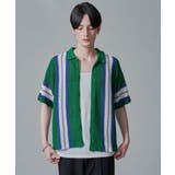 グリーン | ラインニットシャツ(SS) | WEGO【MEN】
