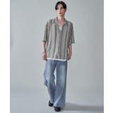 ストライプメッシュBIGシャツ(SS) | WEGO【MEN】 | 詳細画像2