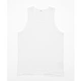 ホワイト | ダメージタンクトップ | WEGO【MEN】