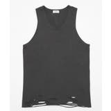 スミクロ | ダメージタンクトップ | WEGO【MEN】