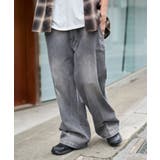イージーバギーフレアデニムスラックス | WEGO【MEN】 | 詳細画像17