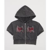 HEARTDEVIL SSピグメントパーカー | WEGO【WOMEN】 | 詳細画像13 