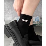 刺繍アンクルパイルソックス | WEGO【WOMEN】 | 詳細画像5