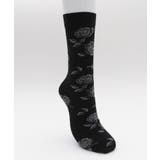 ブラック | ローズパターンハイソックス | WEGO【WOMEN】