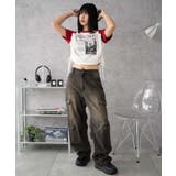 グラフィックショートサイドリボンドロストT | WEGO【WOMEN】 | 詳細画像3