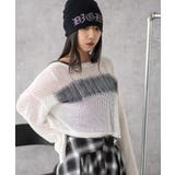 スプレーロゴジャガードメッシュニット | WEGO【WOMEN】 | 詳細画像9 