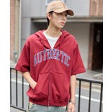 ワイン | カレッジロゴジップパーカー(SS) | WEGO【MEN】