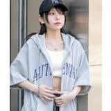 杢グレー | カレッジロゴジップパーカー(SS) | WEGO【MEN】