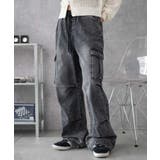 65 | デニムイージーパラシュートカーゴパンツ | WEGO【WOMEN】