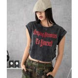 グラフィックノースリーブサイドドロストショートT | WEGO【WOMEN】 | 詳細画像10 