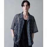 柄1 | メッシュパターンオープンカラーシャツ(SS) | WEGO【MEN】