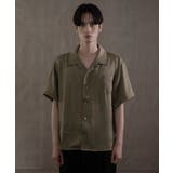 カーキ | サテン刺繍シャツ(SS) | WEGO【MEN】