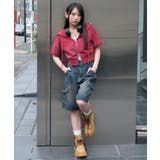ヴィンテージウォッシュロゴ半袖パーカー | WEGO【WOMEN】 | 詳細画像2