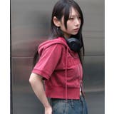 ヴィンテージウォッシュロゴ半袖パーカー | WEGO【WOMEN】 | 詳細画像8