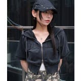 ヴィンテージウォッシュロゴ半袖パーカー | WEGO【WOMEN】 | 詳細画像10