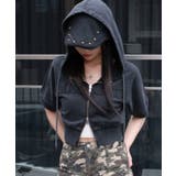 ヴィンテージウォッシュロゴ半袖パーカー | WEGO【WOMEN】 | 詳細画像13
