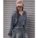 スミクロ | ヴィンテージウォッシュメッシュパーカー | WEGO【WOMEN】