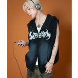ノースリーブグラフィックZIPパーカー | WEGO【MEN】 | 詳細画像20