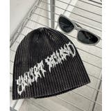 ブラック | スプレープリントビーニー | WEGO【MEN】