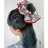 シルバー | Lパイピングメタルシュシュ | WEGO【WOMEN】