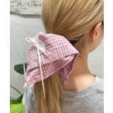 Lストーンチェックスクエアシュシュ | WEGO【WOMEN】 | 詳細画像2 